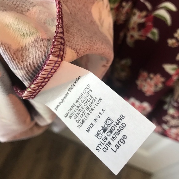 Hello Miz Floral Maternity Dress Size L - Picture 9 of 9